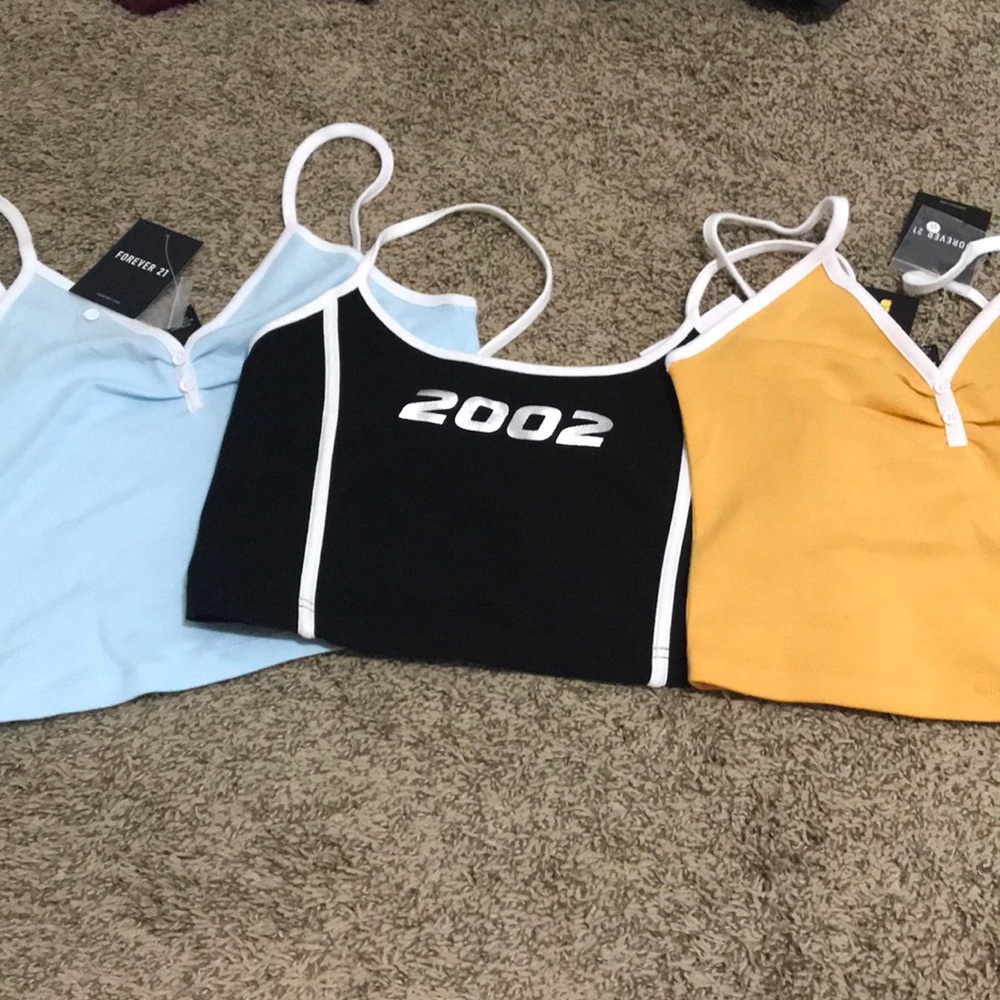 3 Crop tops NWT